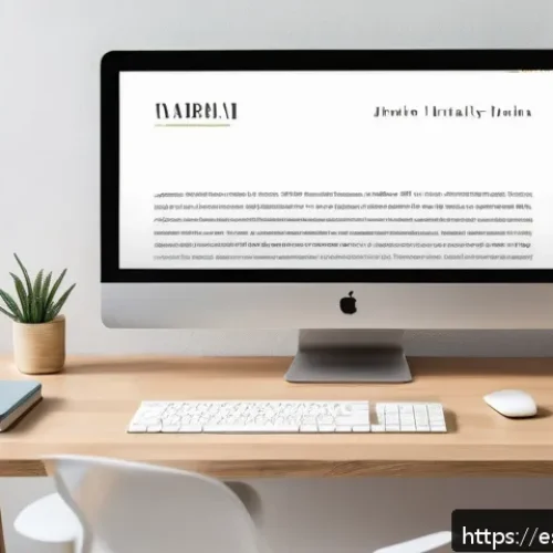 문서 템플릿과 폰트 조합 추천 - A modern workspace scene showcasing a professional document design on a computer screen, featuring c...